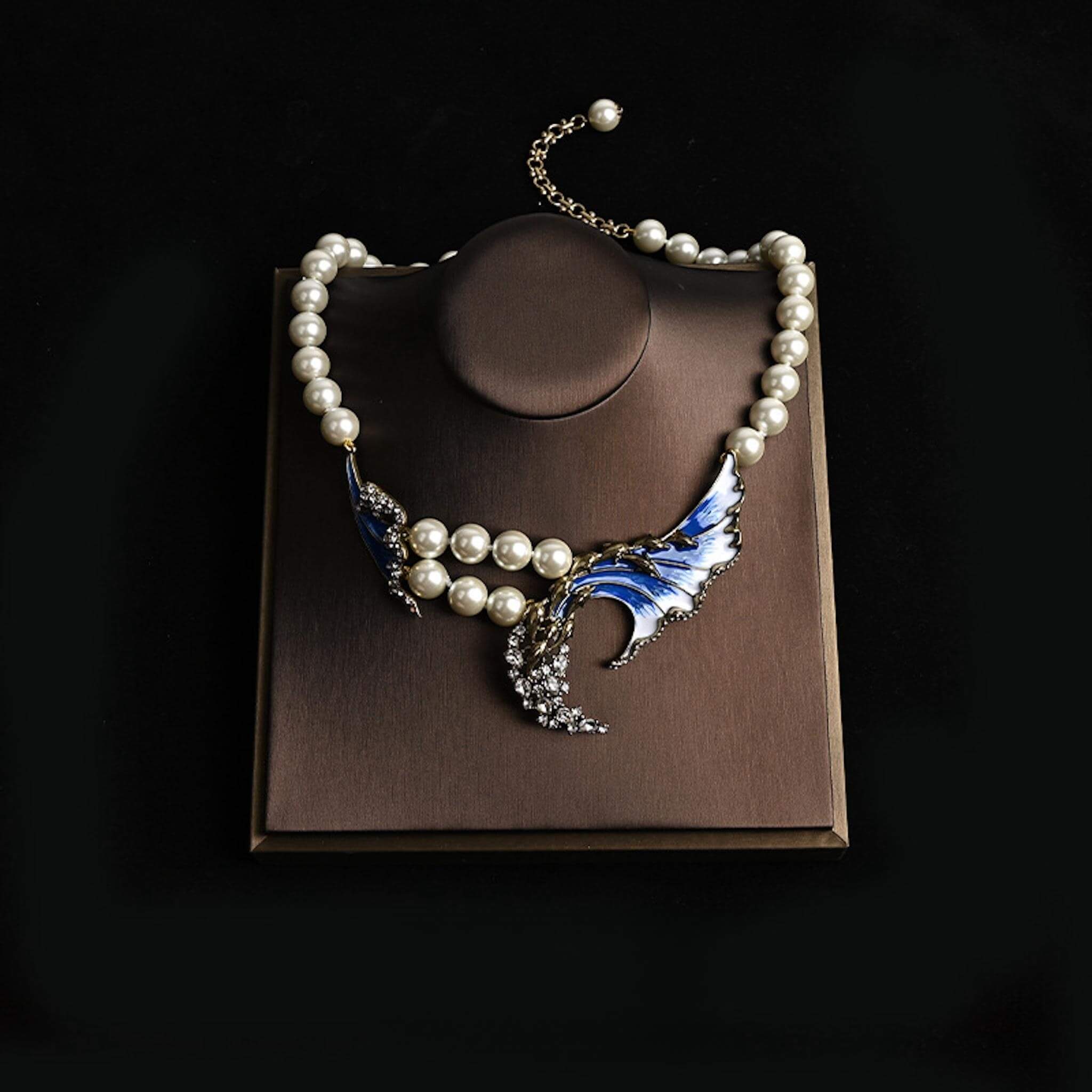Blue Wave Pearl Alloy Jewelry - Coastal Elegance and Oceanic Charms  UponBasics Necklace Blue 