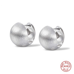 925 Sterling Silver Drawn Wire Sphere Earrings  UponBasics Silver  