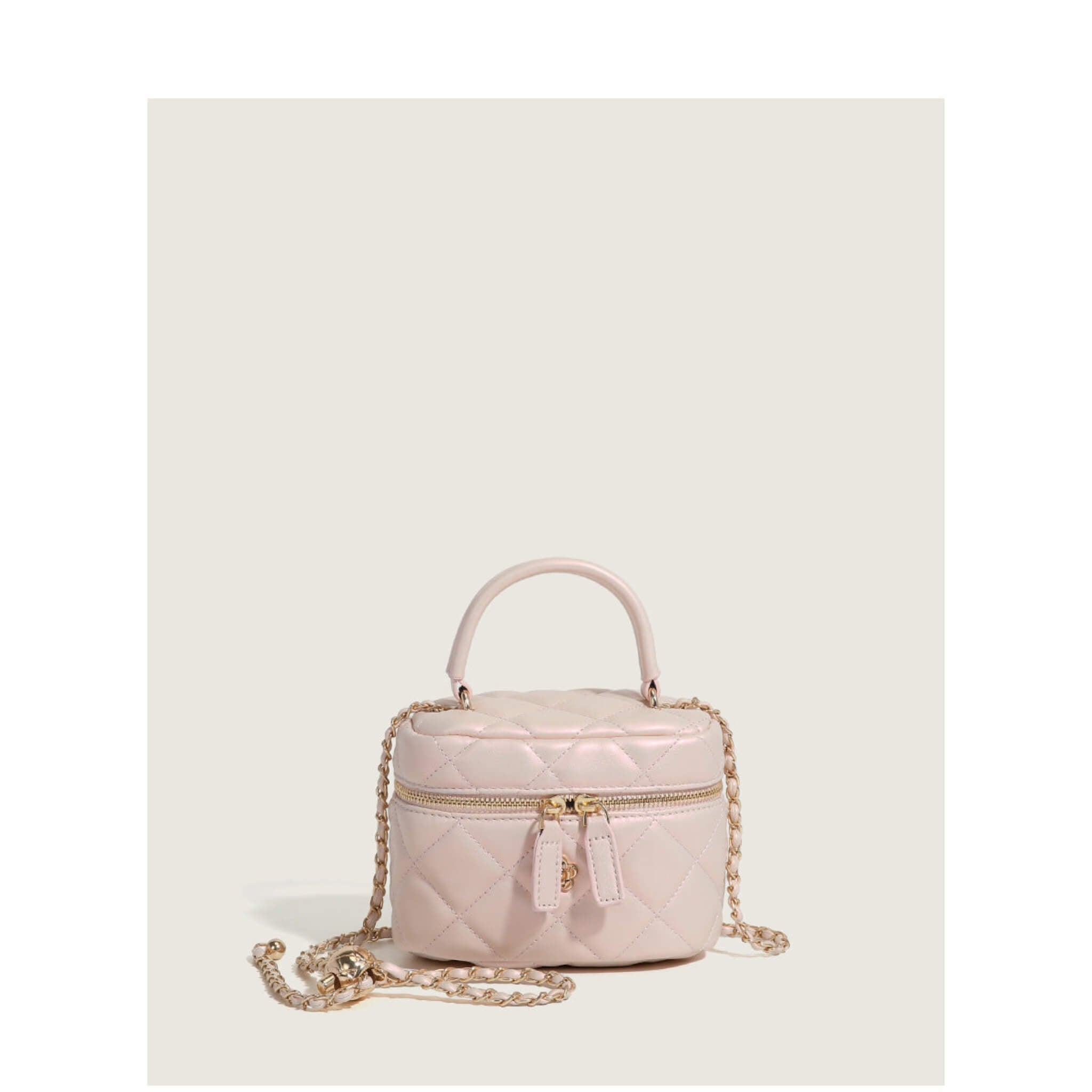 Diamond Grid Box Chain Handbag  UponBasics Pink Mini 
