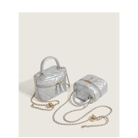 Diamond Grid Box Chain Handbag  UponBasics   