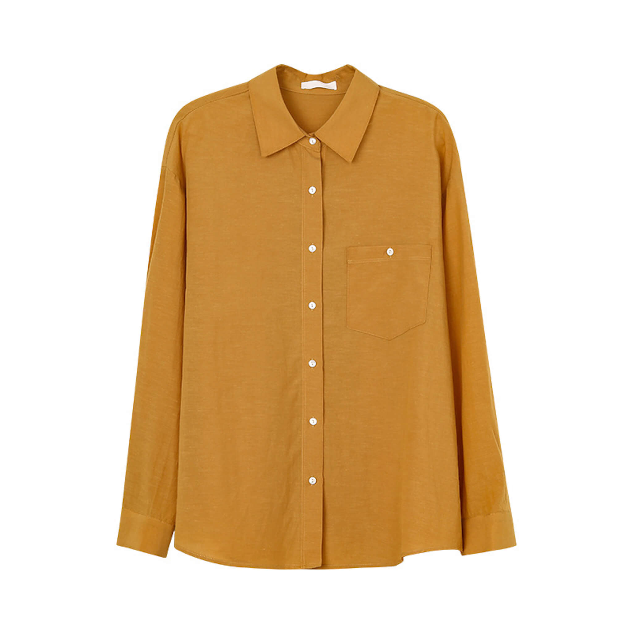 Early Fall Long Sleeve Cotton Shirt  UponBasics Ginger Free 