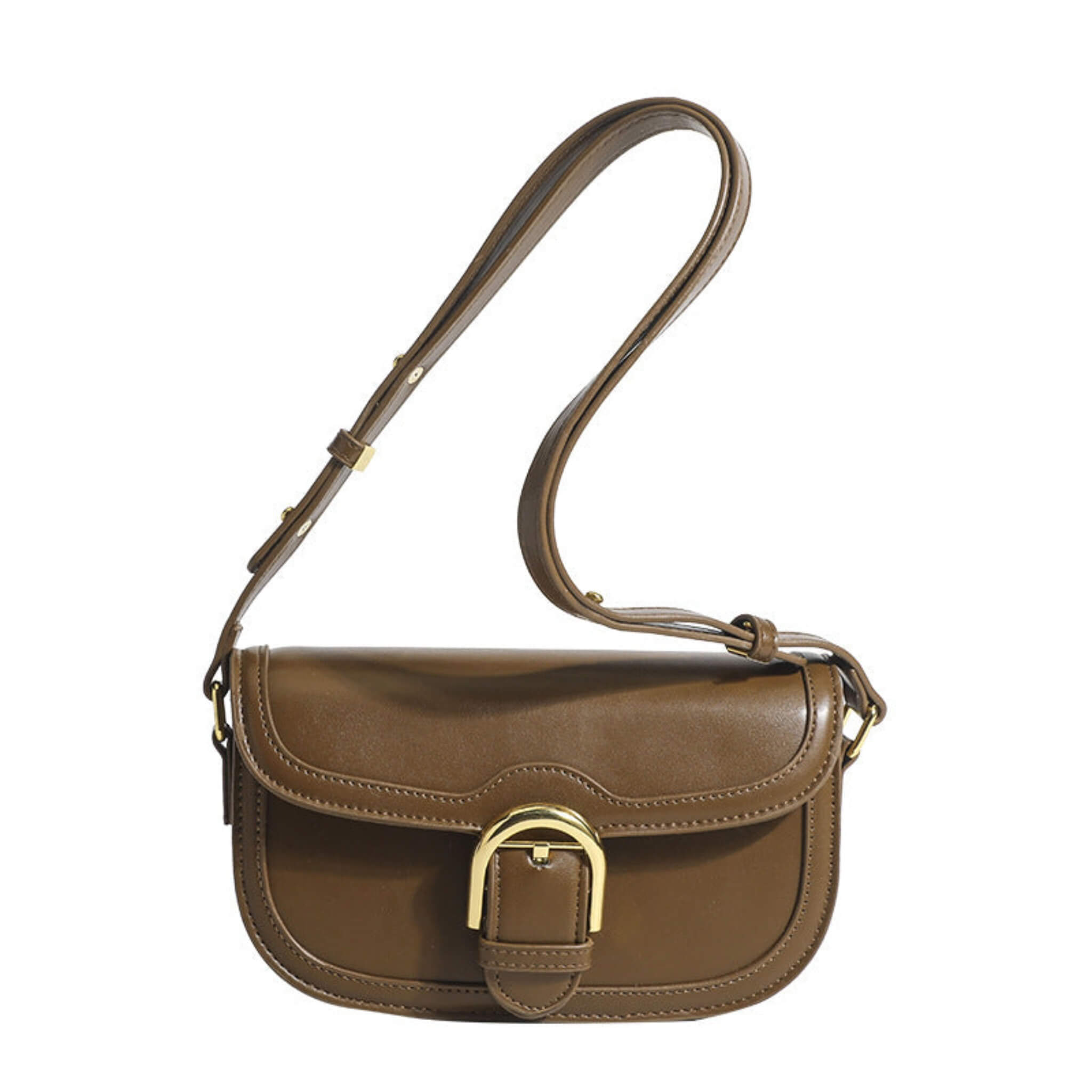 French-style Single Shoulder Saddle Bag  UponBasics   