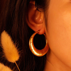 Irregular Pattern French Earrings  UponBasics   