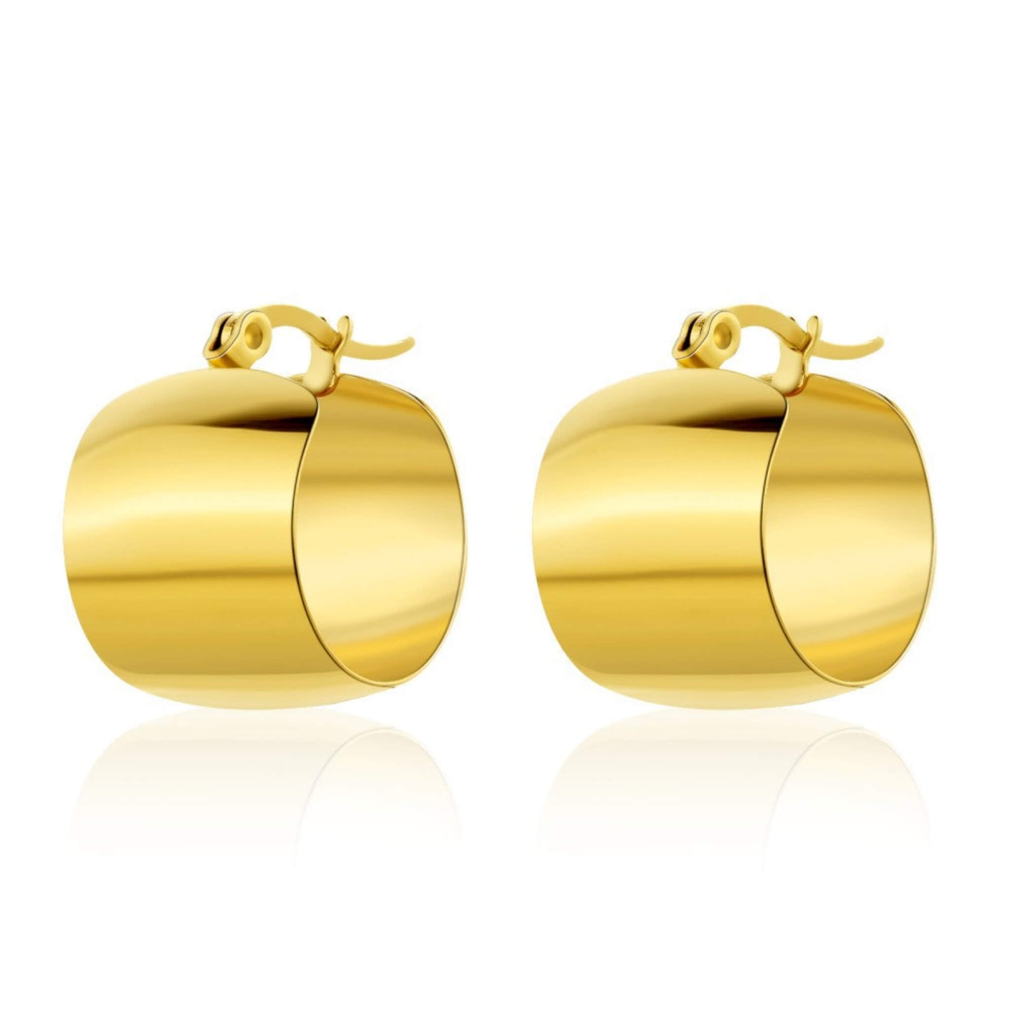 Irregular Pattern French Earrings  UponBasics Golden E932-GO 