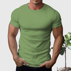 Men's 100% Cotton® Casual Tee 12 Colors  UponBasics Matcha Green XS 