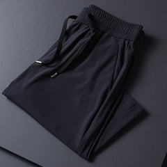 Men's Straight Loose-fit Sports Capri Pants  UponBasics Dark Blue M 