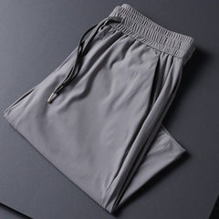 Men's Straight Loose-fit Sports Capri Pants  UponBasics Grey M 
