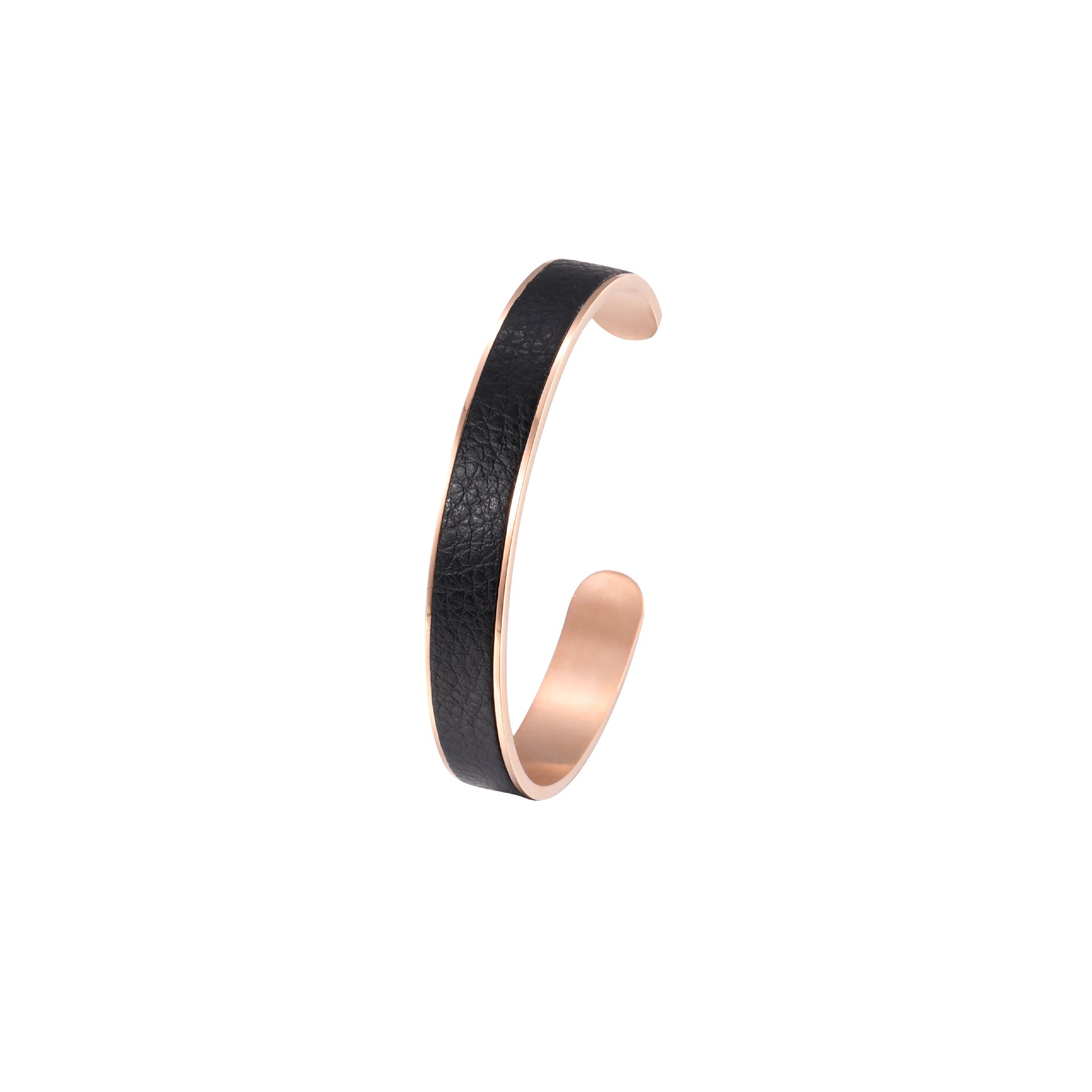 Personalized Women's Simple and Elegant Leather C-Shaped Open Bangle  UponBasics   
