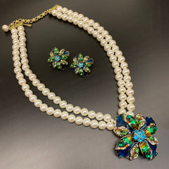 Vintage Court Style Multi-Layer Necklace and Earrings Set  UponBasics   