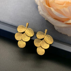 Fashionable Vintage Minimalist Leaf-Shaped Earrings for Commuting  UponBasics   