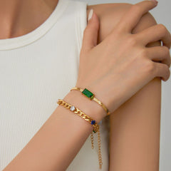 Women's Minimalist Candy-Colored Chunky Chain Fashion Exquisite Bracelet  UponBasics   