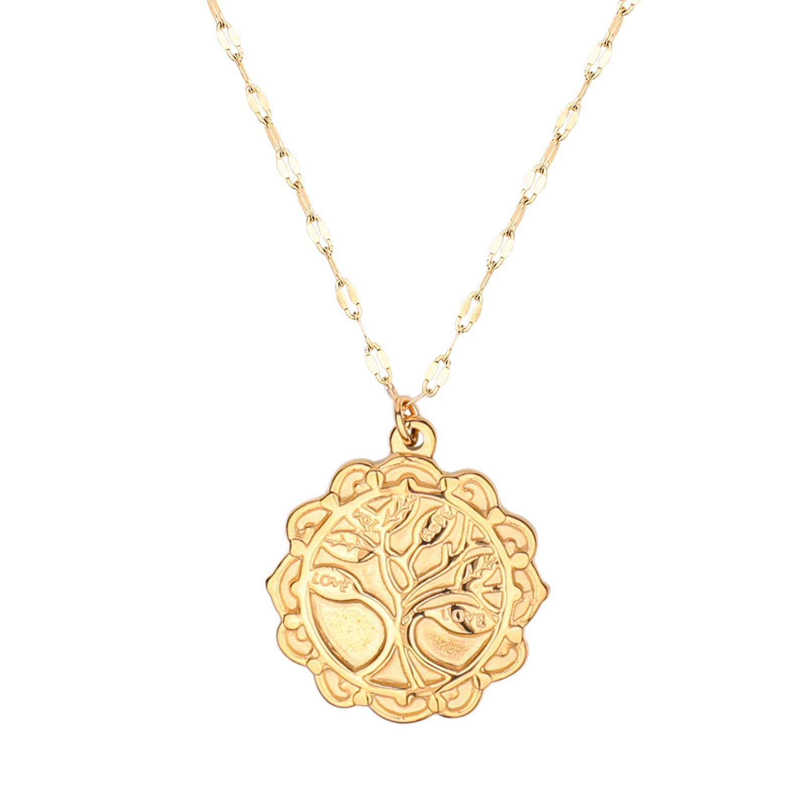 Titanium Sun & Moon Necklace  UponBasics Golden Love 