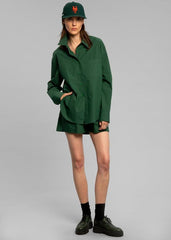 New Early Autumn Cotton Fit Shirt  UponBasics Jungle Green S 