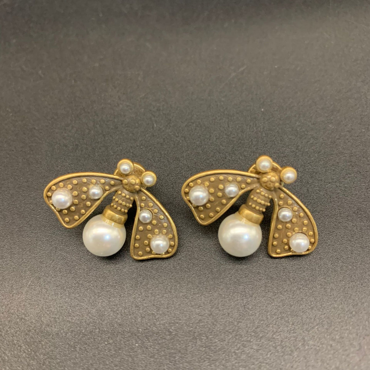 Fresh and Sweet Honeybee-Shaped Earrings  UponBasics Golden  