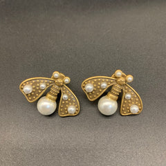 Fresh and Sweet Honeybee-Shaped Earrings  UponBasics Golden  