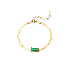 Women's Minimalist Candy-Colored Chunky Chain Fashion Exquisite Bracelet  UponBasics Green  