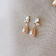 925 Sterling Silver Butterfly Pearl Earrings  UponBasics   