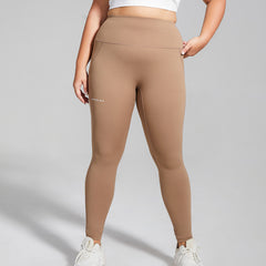 Women's High-Waisted Quick Dry Yoga Pants  UponBasics Khaki S 
