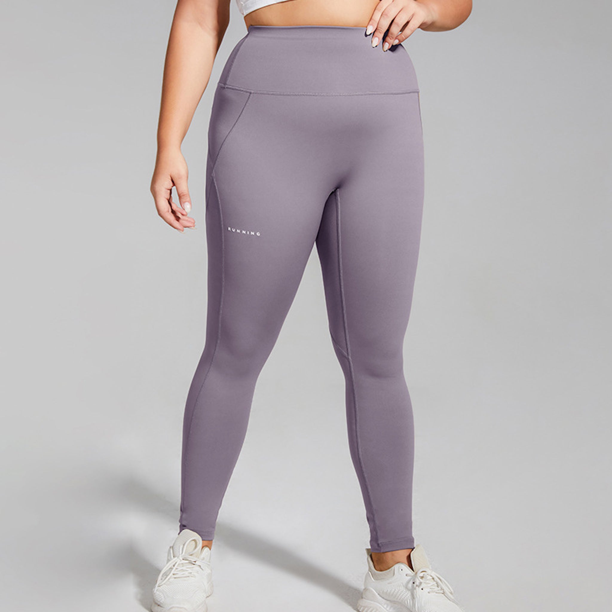 Women's High-Waisted Quick Dry Yoga Pants  UponBasics Light Purple S 
