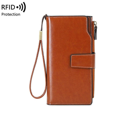 RFID Blocking Vintage Wallet  UponBasics Brown  