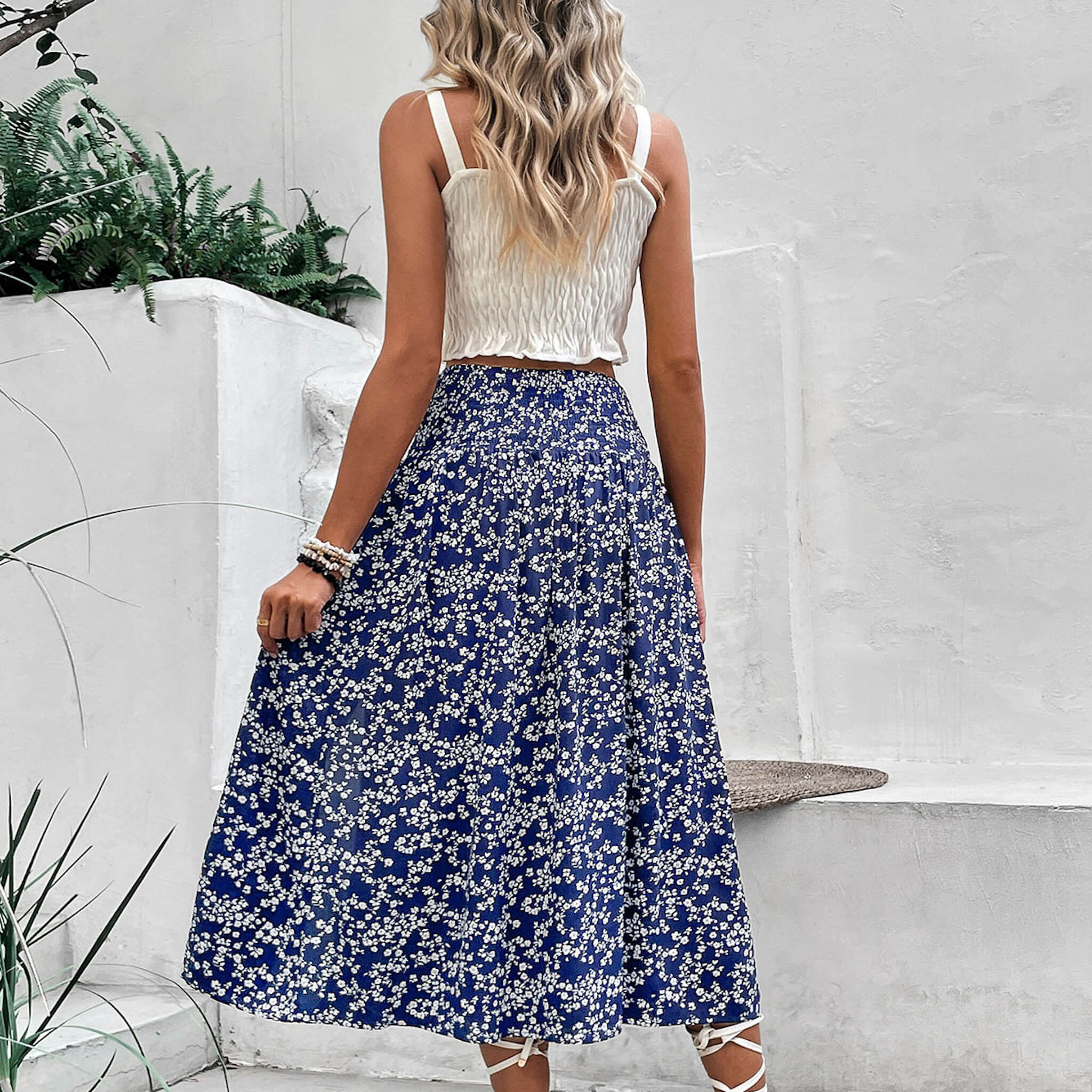 Women‘s Floral Skirt  UponBasics   