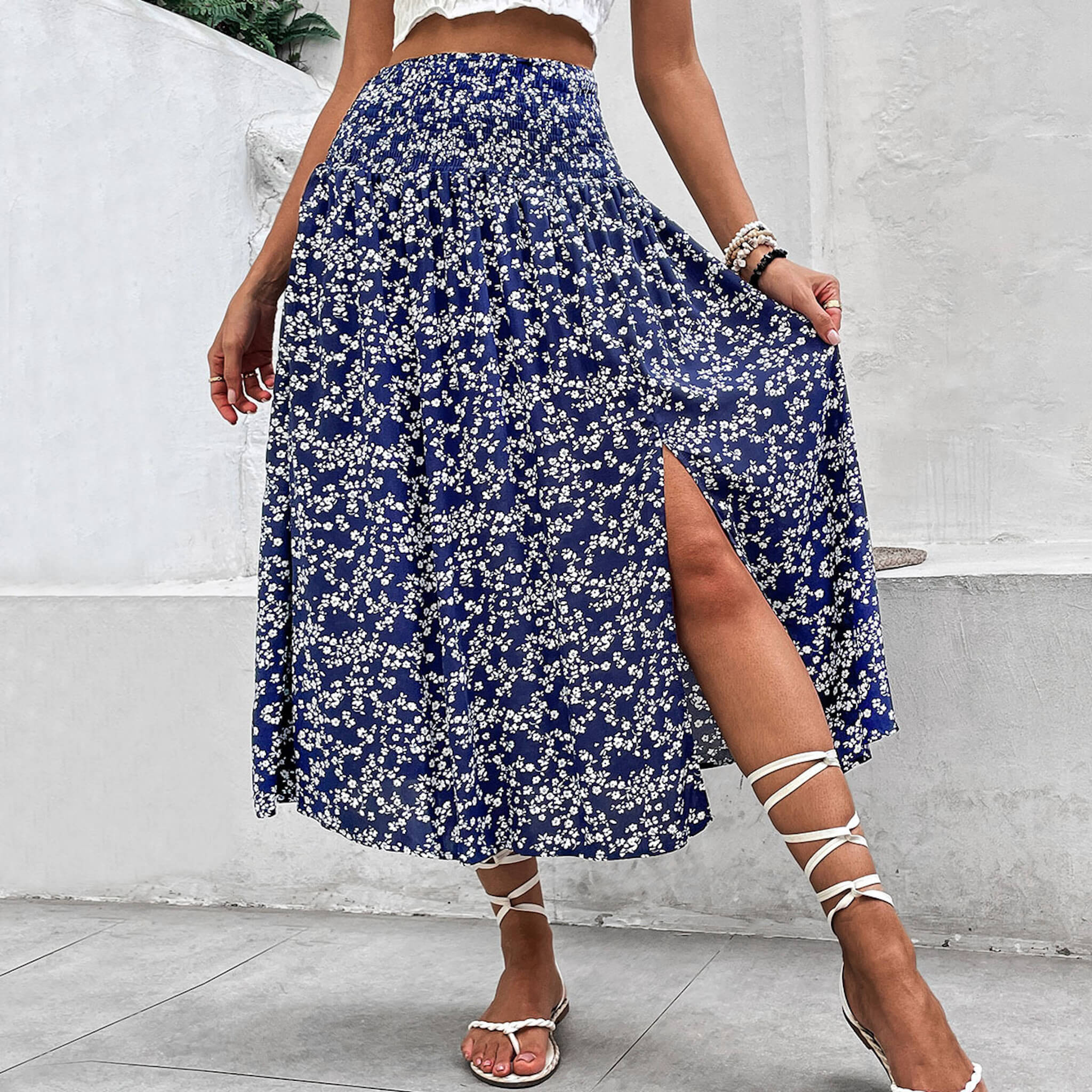 Women‘s Floral Skirt  UponBasics   