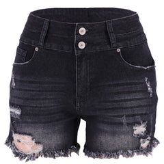 Women's Distressed High-Waisted Jeans  UponBasics   