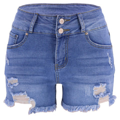 Women's Distressed High-Waisted Jeans  UponBasics   