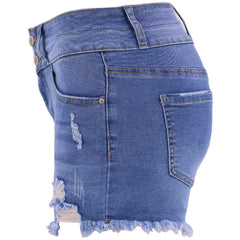 Women's Distressed High-Waisted Jeans  UponBasics   