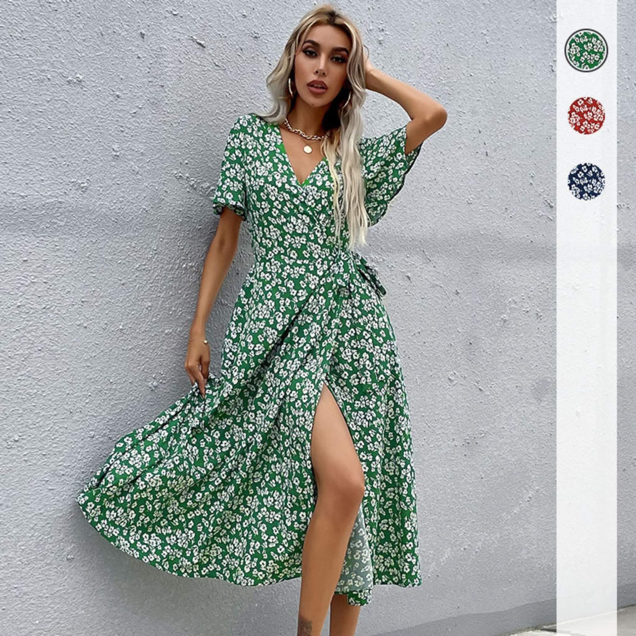 Women's Floral Slim Dress  UponBasics   