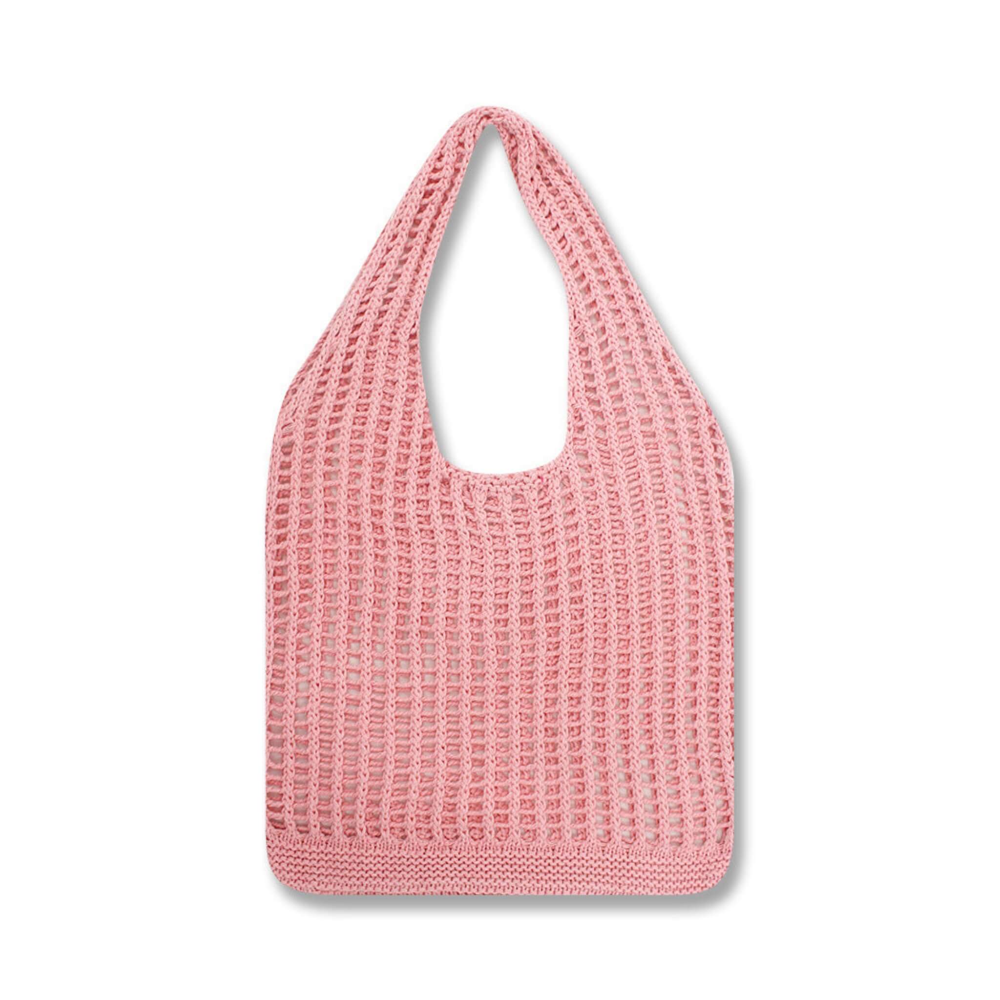 Women's Hollow Knitted Bag  UponBasics Pink  