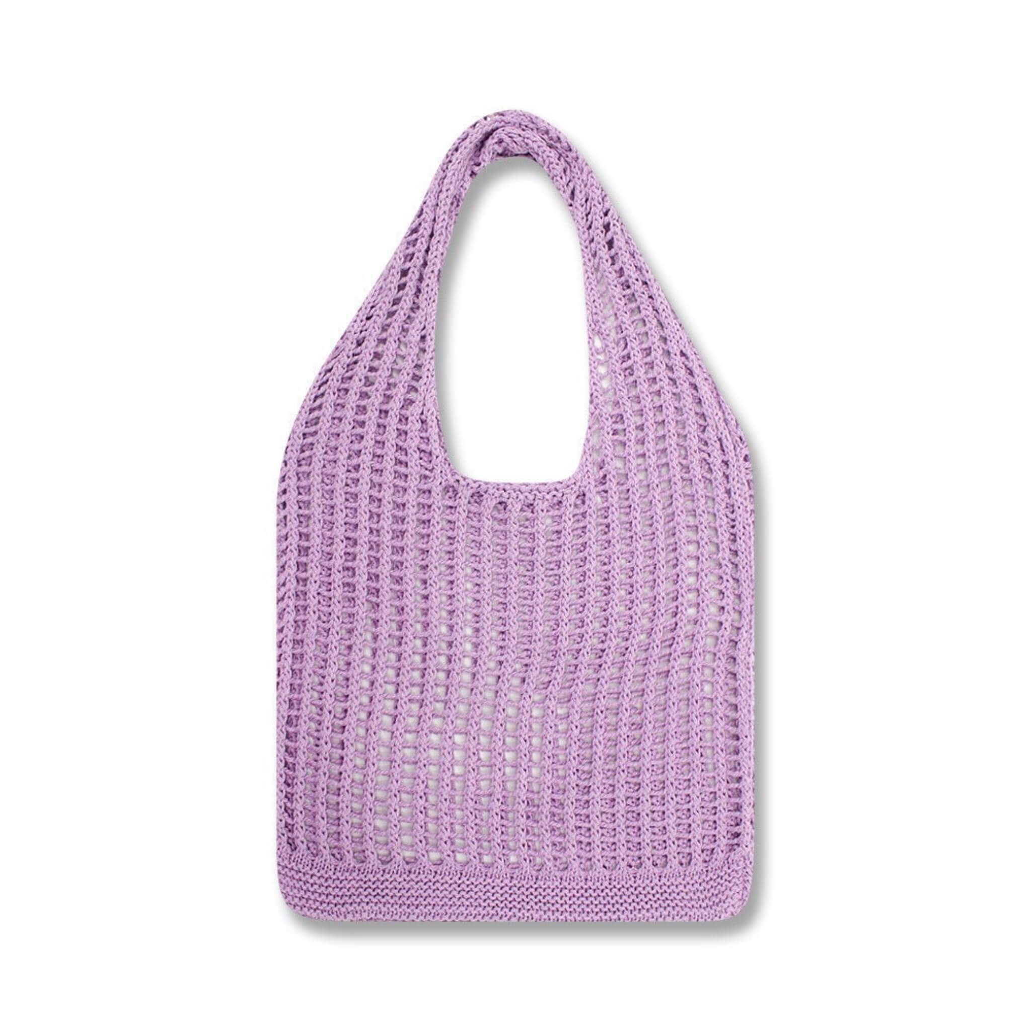 Women's Hollow Knitted Bag  UponBasics Light Purple  