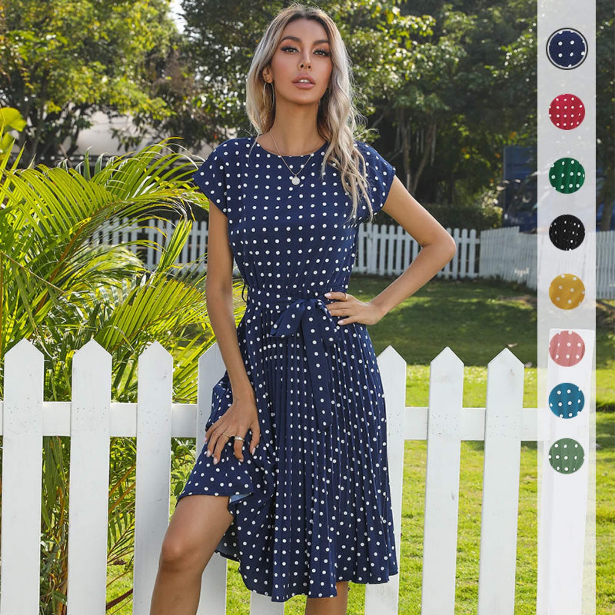 Women's Polka-dot Dress  UponBasics   