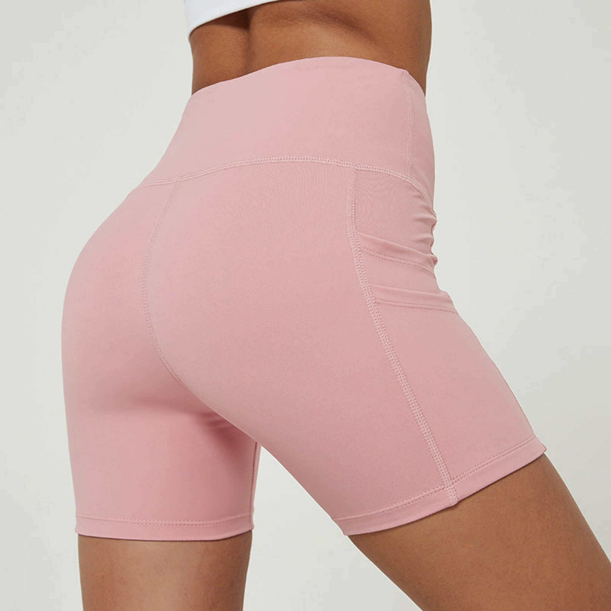 Women's Sports Pocketed Compression Yoga Shorts  UponBasics   