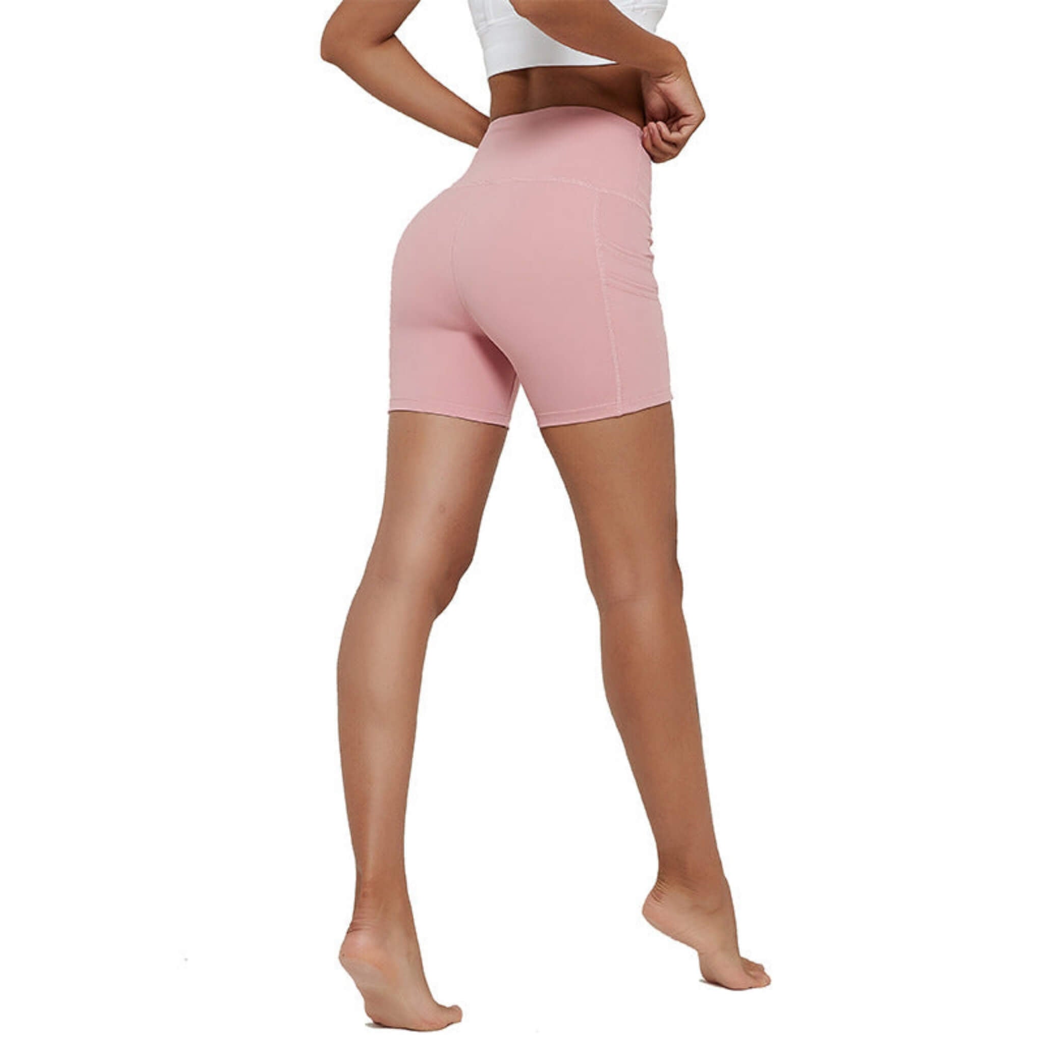 Women's Sports Pocketed Compression Yoga Shorts  UponBasics   