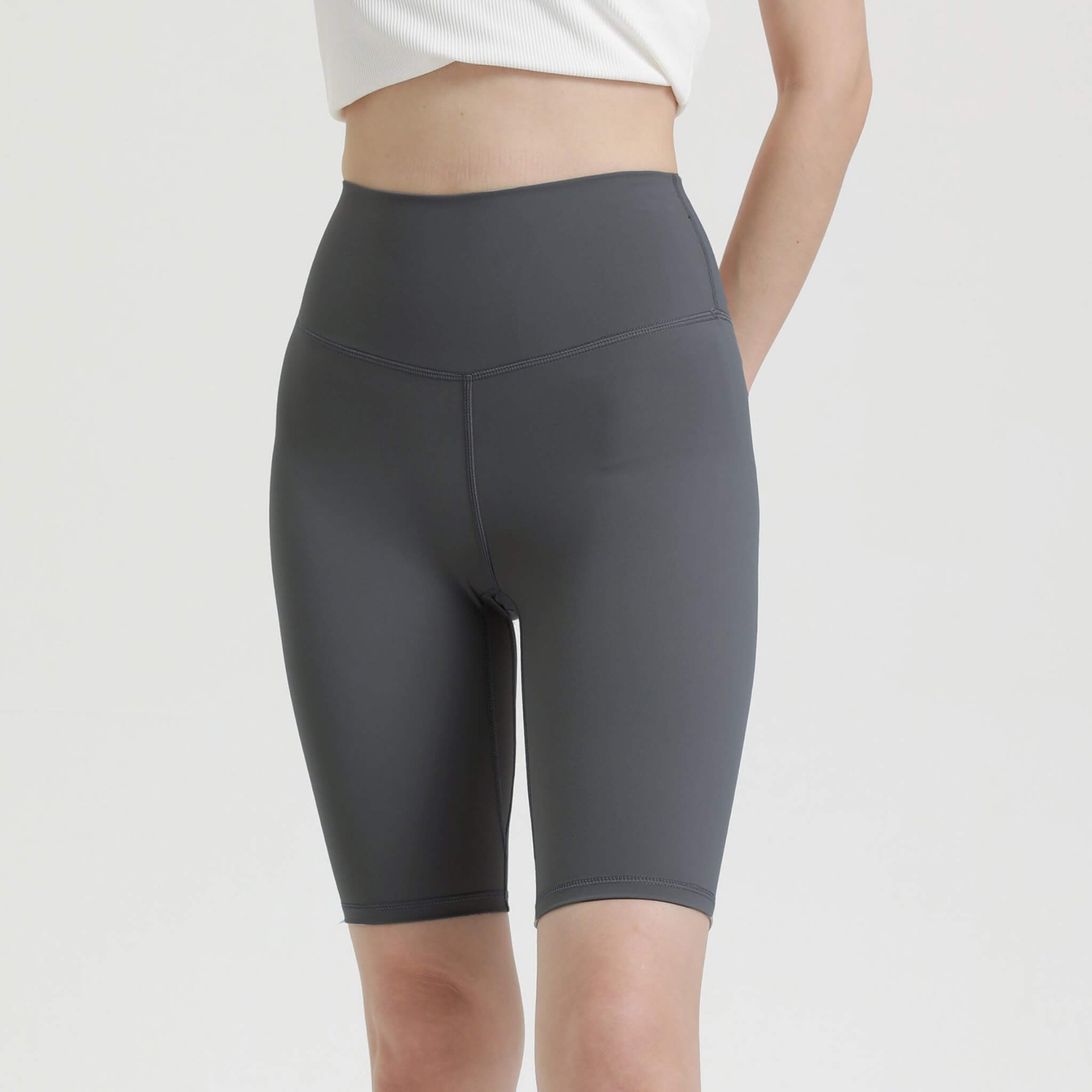Women's Sports Running Yoga Capri Pants  UponBasics Dark Grey S 