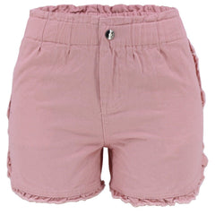 Women's Sweet Elastic-waist Jeans Shorts  UponBasics Pink S 