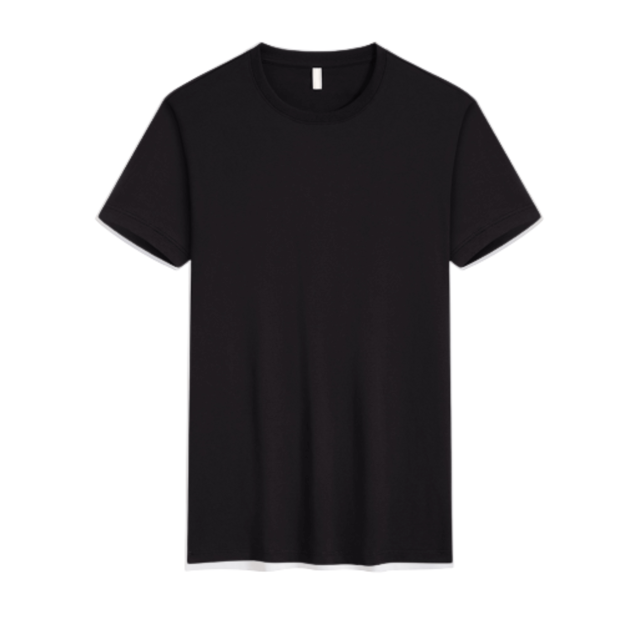 Men's Long-Staple Cotton Cool Tee  UponBasics Black S 