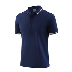 Men's Piqué Cotton Short Sleeve Polo  UponBasics Dark Blue XS 