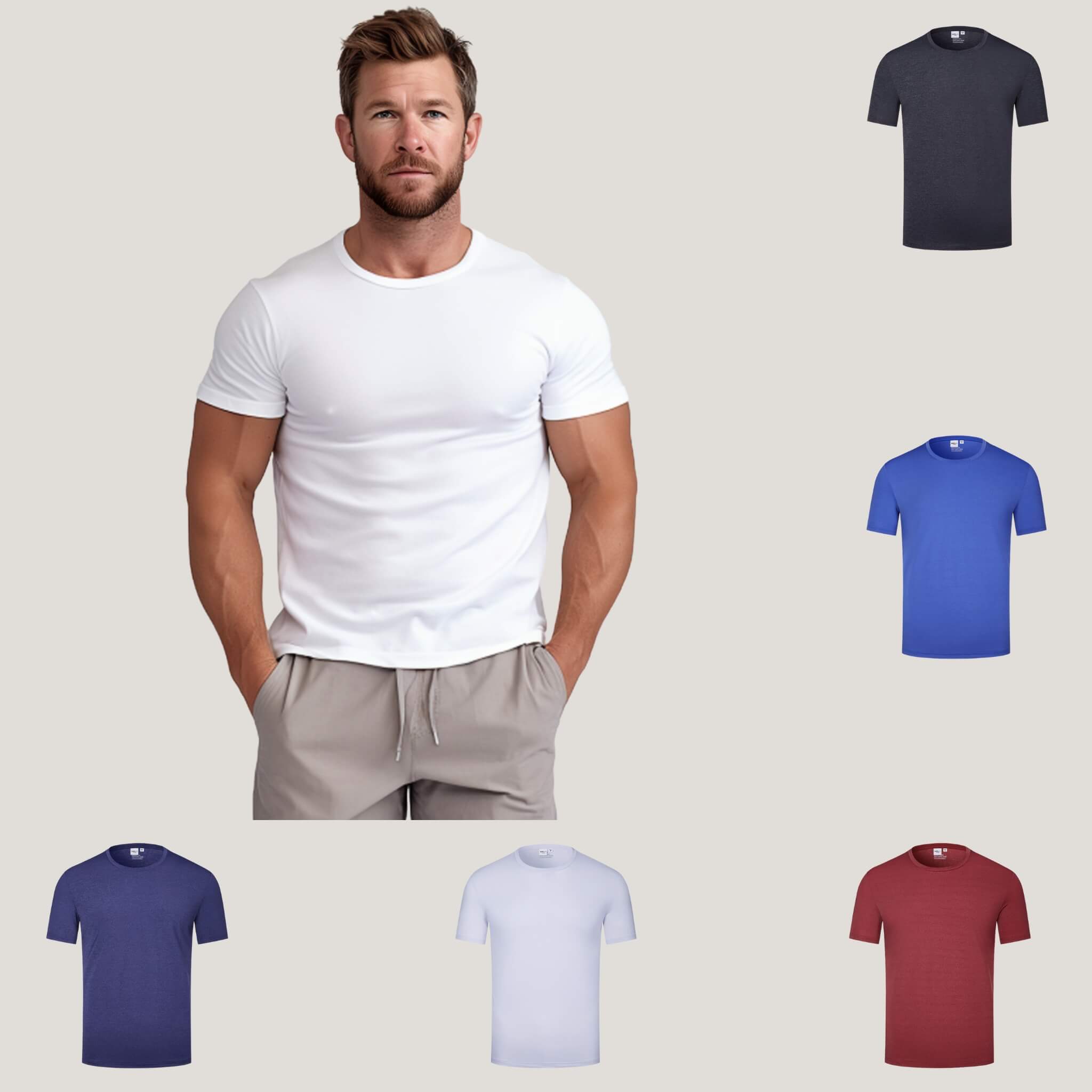 Men's Cool-Dry Ice Silk Tee  UponBasics   