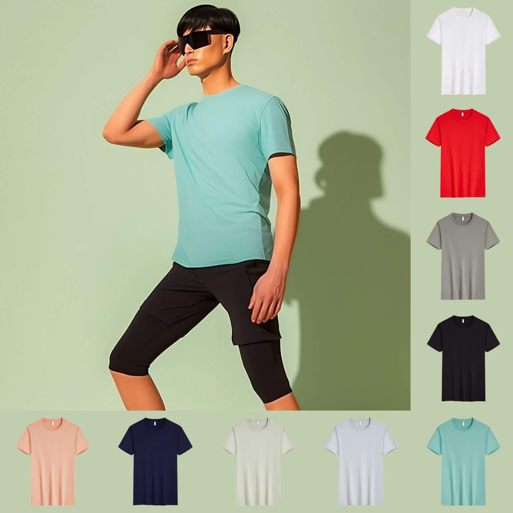 Men's Long-Staple Cotton Cool Tee  UponBasics   