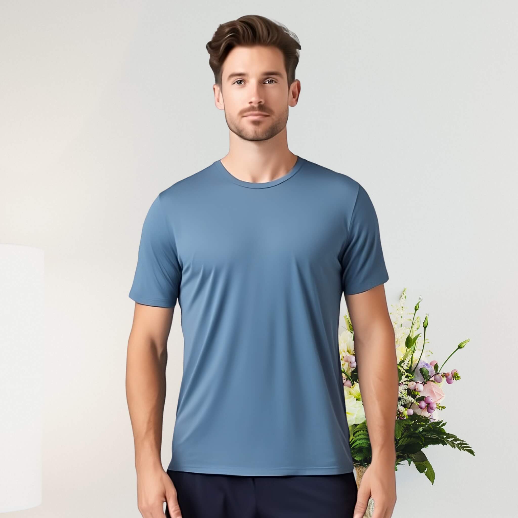 Men's Classic Silk Blend Tee  UponBasics   