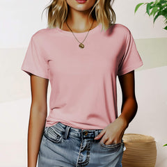 Women's 100% Combed Cotton® Tee  UponBasics Pink XS 