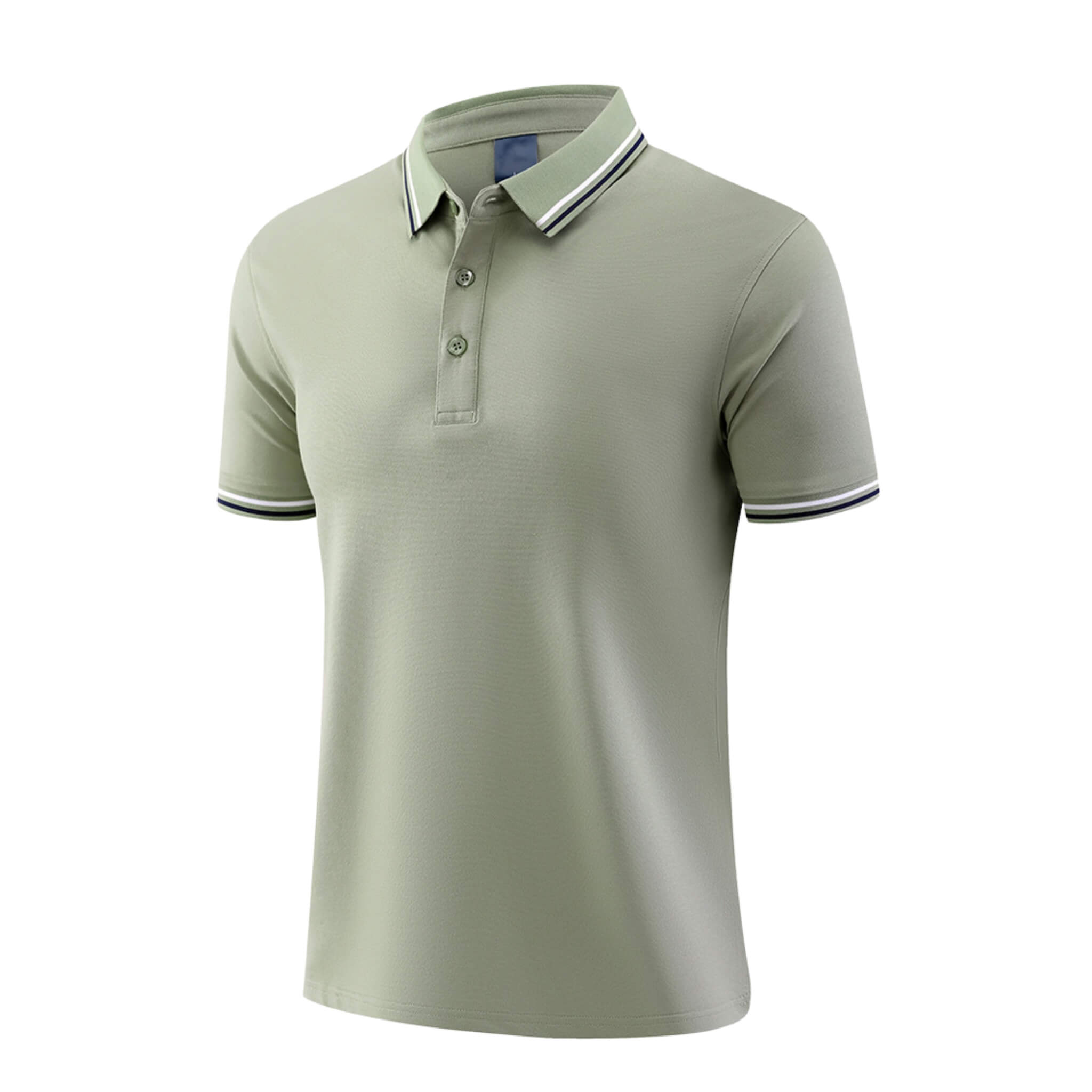 Men's Piqué Cotton Short Sleeve Polo  UponBasics Tea Green XS 